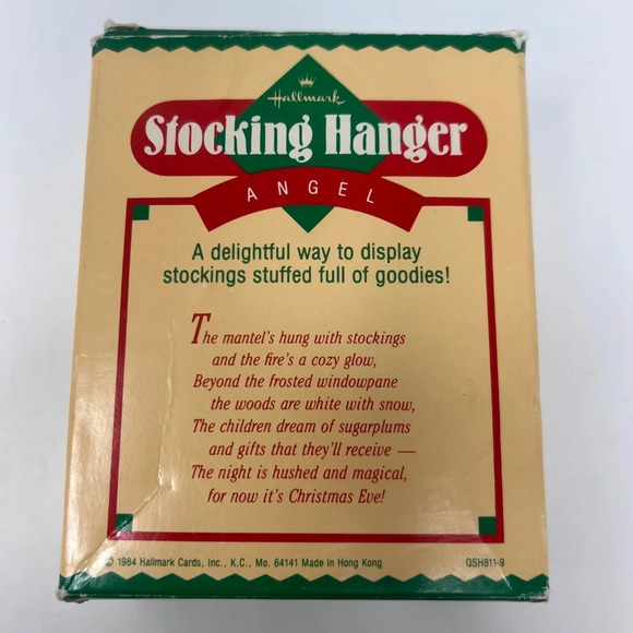 Vintage Hallmark 1984 Angle Stocking Holder - Picture 4 of 6